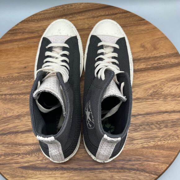 Converse All Star Chuck Taylor Hi Shoes Mens 8.5 Black Skate Casual Sneakers EUC - Picture 5 of 8